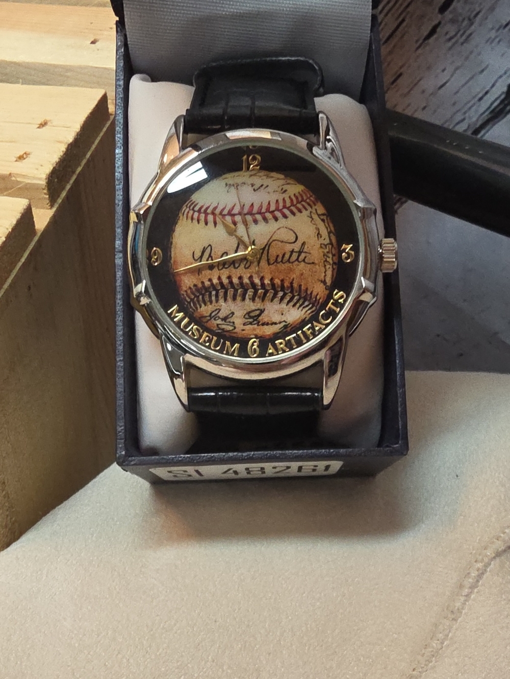 Babe Ruth Museum Artifact Mens Watch Black